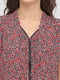 Блуза красная с анималистическим принтом | 6440841 | фото 4