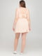 Платье А-силуэта с открытой спиной розовое | 6440870 | фото 2