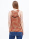 Блуза оранжевая с анималистическим принтом | 6440948 | фото 2