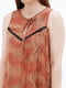 Блуза оранжевая с анималистическим принтом | 6440948 | фото 3