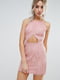 Платье-футляр розовое | 6440980