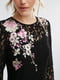 Мереживна міні-сукня з квітковою вишивкою | 6441035 | фото 2