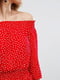 Сукня-футляр у дрібний горошок червона | 6441055 | фото 2
