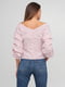 Блуза розовая в полоску | 6441096 | фото 2