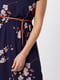 Платье А-силуэта фиолетовое в цветочный принт | 6441138 | фото 3