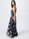 Платье А-силуэта в цветочный принт | 6441151 | фото 2