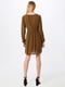 Сукня А-силуету коричнева | 6441163 | фото 2
