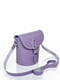 Фіолетова шкіряна сумка | 6441271 | фото 2