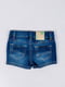 Шорти сині джинсові з декором. | 6441484 | фото 2