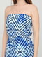 Платье А-силуэта с геометрическим узором | 6441707 | фото 3
