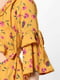 Платье А-силуэта с принтом желтое | 6441741 | фото 3