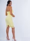 Сукня-футляр з візерунками жовта | 6442150 | фото 2