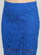 Юбка кэжуал ажурная синяя | 6442204 | фото 3