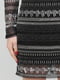 Платье-футляр с геометрическим узором черное | 6442305 | фото 4