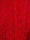 Платье А-силуэта с кружевом красное | 6442321 | фото 3