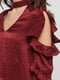 Блуза бордовая | 6442426 | фото 4
