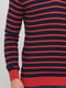 Пуловер красный в полоску | 6442508 | фото 4