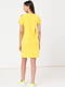 Сукня-футболка жовта з принтом | 6442586 | фото 2