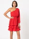 Сукня А-силуету червона | 6442591 | фото 4