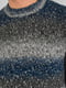 Джемпер сине-серый в полоску | 6442618 | фото 4