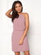 Сукня-футляр з мереживом рожева | 6442742 | фото 3
