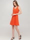 Платье А-силуэта оранжевое | 6442801