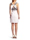 Платье А-силуэта белое с узором | 6442836 | фото 2