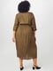 Платье А-силуэта цвета хаки | 6442916 | фото 2