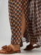 Платье А-силуэта разноцветное с узором | 6442921 | фото 4