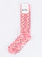 Шкарпетки рожеві з принтом | 6443043 | фото 2