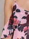 Платье розовое в цветочный принт | 6443307 | фото 4