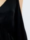 Платье мини с V - образным вырезом черное | 6443326 | фото 4