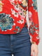 Блуза червона з квітковим принтом | 6443379 | фото 4
