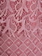 Сукня з мереживною ставкою спереду рожева | 6443418 | фото 3