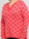 Пуловер червоний у ромби | 6443566 | фото 3