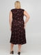Сукня коричнева з квітковим принтом | 6443636 | фото 2