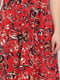 Сукня червона з квітковим принтом | 6443639 | фото 4
