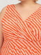 Платье оранжевое с геометрическим узором | 6443646 | фото 4