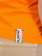 Футболка-поло оранжевая с лого | 6443727 | фото 5