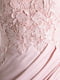 Платье из кружева с разрезом розовое | 6443791 | фото 4