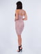 Платье кружевное с пайетками розовое | 6443793 | фото 2