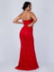 Платье с открытыми плечами красное | 6443805 | фото 2