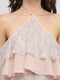 Блуза светло-розовая с узором | 6443909 | фото 4