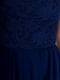 Платье со шлейфом синее | 6443925 | фото 3