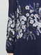 Сукня синя з квітковим принтом | 6443952 | фото 4
