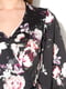 Блуза чорна з квітковим принтом | 6444101 | фото 3