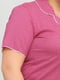 Рубашка цвета фуксии с принтом | 6444111 | фото 4