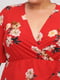 Блуза червона з квітковим принтом | 6444119 | фото 4