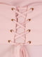 Платье с декоративным поясом розовое | 6444135 | фото 3