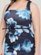 Сукня синя з квітковим принтом | 6444138 | фото 3